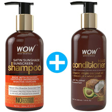Load image into Gallery viewer, WOW Skin Science Satin Sunshade Sunscreen Shampoo - No Parabens, Sulphates & Silicones - 300 ml