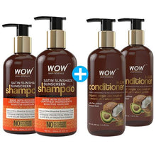 Load image into Gallery viewer, WOW Skin Science Satin Sunshade Sunscreen Shampoo - No Parabens, Sulphates & Silicones - 300 ml