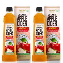 Load image into Gallery viewer, WOW Life Science Organic Apple Cider Vinegar - with strand of mother - not from concentrate - 750 ml