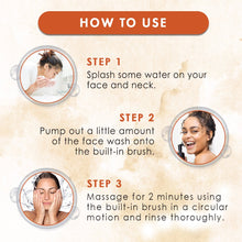 Load image into Gallery viewer, WOW Skin Science Brightening Vitamin C Foaming Face Wash with Built-In Face Brush for Deep Cleansing - No Parabens, Sulphate, Silicones & Color - 100 ml