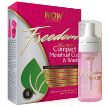 Load image into Gallery viewer, WOW Skin Science Freedom Reusable Menstrual Cup and Wash Pre Childbirth - Small (Under 30 Years)