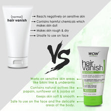 Load image into Gallery viewer, WOW Skin Science Hair Vanish Sensitive No Parabens and Mineral Oil - 100 ml