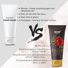 Load image into Gallery viewer, WOW Skin Science English Rose Gentle Hand Cream With Rose Water + Hyaluronic Acid - No Parabens, Silicones, Mineral Oil, Color & Pg - 40 ml