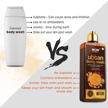 Load image into Gallery viewer, WOW Skin Science Ubtan Body Wash with Chickpea Flour, Almond Extract, Saffron & Turmeric Extracts - No Sulphate, Parabens, Silicones & Color - 250 ml