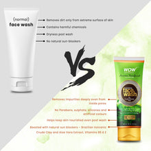 Load image into Gallery viewer, WOW Skin Science Amazon Rainforest Collection - Mineral Face Wash with Crude Volcanic Clay - No Parabens, Sulphate, Silicones and Color - 100 ml
