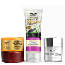 Load image into Gallery viewer, WOW Skin Science Activated Charcoal infused with Activated Charcoal Beads No Parabens & Sulphate Face Wash - 100 ml