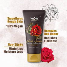 Load image into Gallery viewer, WOW Skin Science English Rose Gentle Hand Cream With Rose Water + Hyaluronic Acid - No Parabens, Silicones, Mineral Oil, Color & Pg - 40 ml