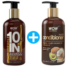 Load image into Gallery viewer, WOW Skin Science Miracle 10 in 1 No Parabens & Sulphate Shampoo - 300 ml