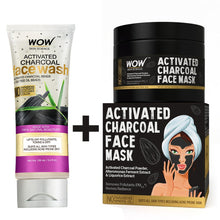 Load image into Gallery viewer, WOW Skin Science Activated Charcoal Face Mask with PM 2.5 Anti-Pollution Shield No Parabens & Mineral Oil Wash Off Face Mask - 200 ml