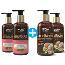 Load image into Gallery viewer, WOW Skin Science Frizz Defy Luster No Parabens, Sulphate &amp; Silicone Shampoo - 300 ml
